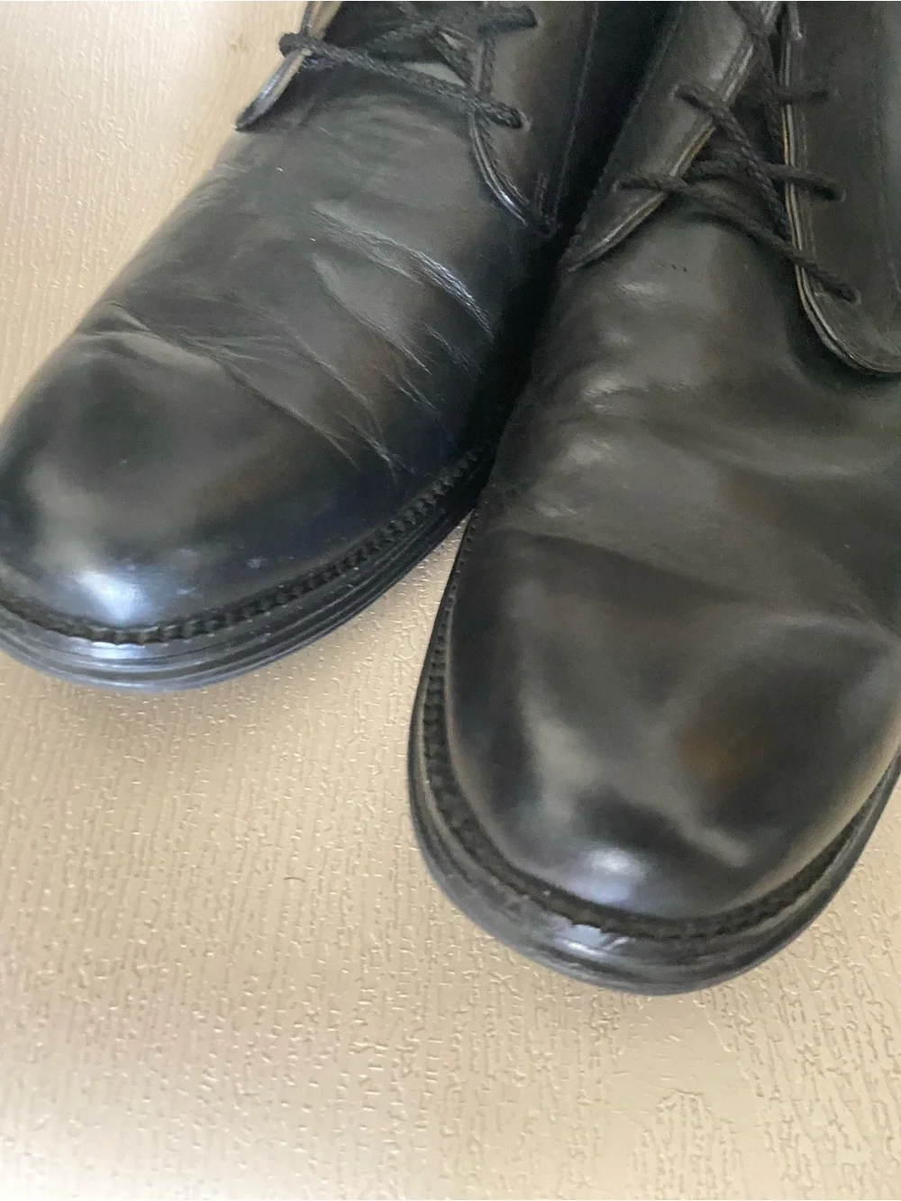 Cole Haan Grand.OS Chukka Boots black leather sz 13 m lace up